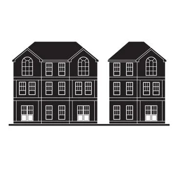 Houses Illustrazione stock