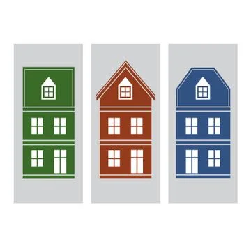 Houses Illustrazione stock