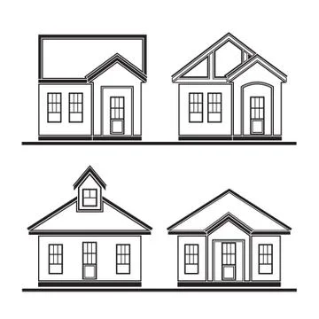 Houses Stock Illustration
