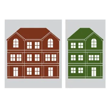 Houses Stock Illustration
