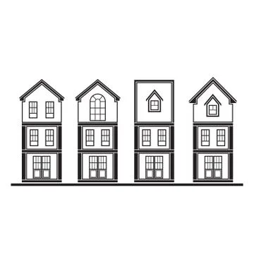 Houses Stock Illustration