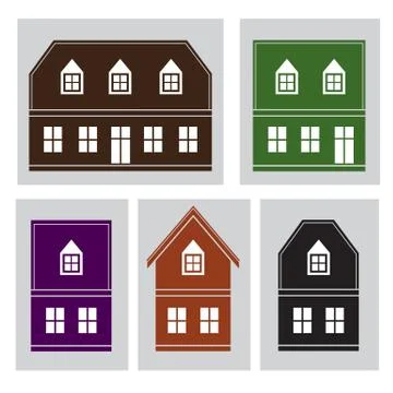 Houses Stock Illustration