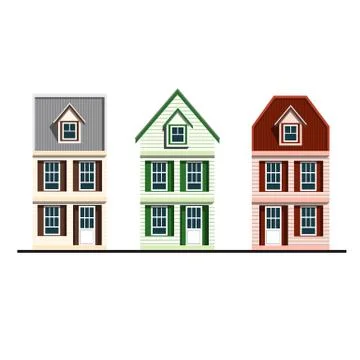 Houses Stock Illustration