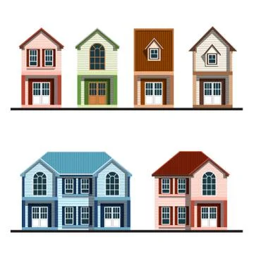 Houses Stock Illustration