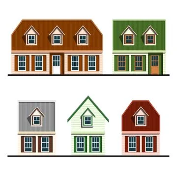 Houses Illustrazione stock