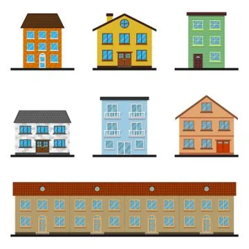 Houses Illustrazione stock