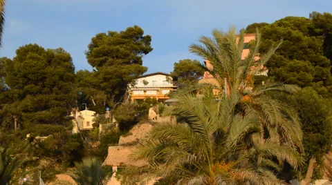 Houses On The Mountain Vídeo Stock 45292944