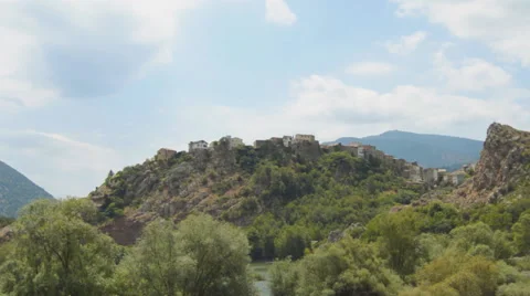 Houses On A Mountain Stock Footage 65285328