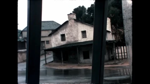 Houses next to the uphill Stock Footage 276289638