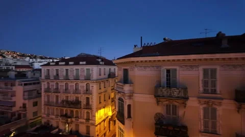 Houses of Nice. View from the window. Stock Footage 294981641