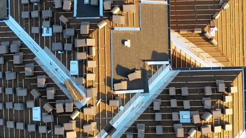 Houses under construction from above Stock Footage 113322547