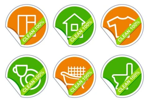 Houseware icons Stock Illustration