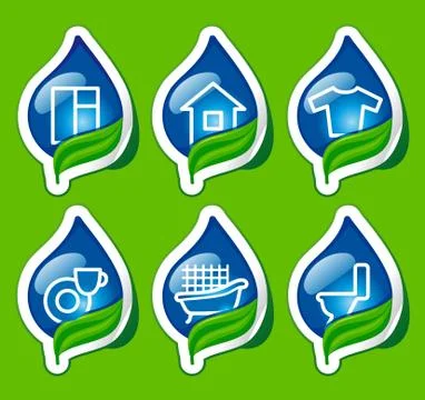 Houseware icons Stock Illustration