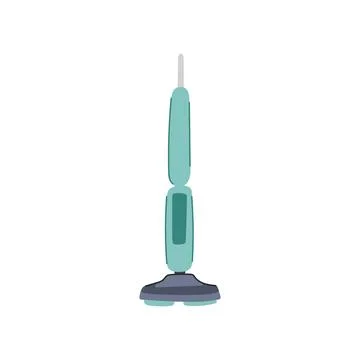 Housework electric mop cartoon vector illustration Stock Illustration
