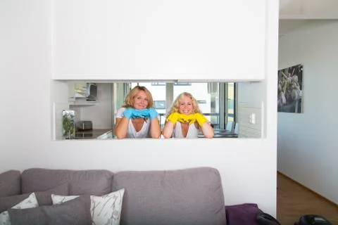 Housework at home Stock-Fotos