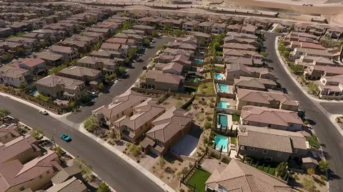 Housing Aerial Stock Footage 147957932