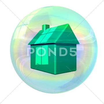 Housing bubble Stock Illustration