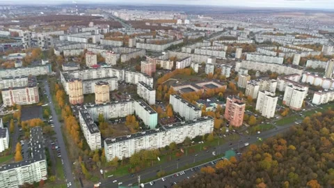 Housing Complex Dubrava. Air View Stock Footage 160695891