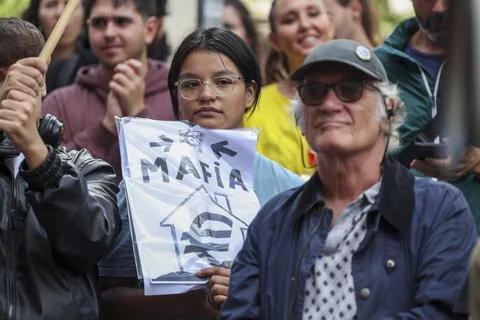 Housing crisis protests continue in Spain, Madrid - 02 Oct 2026 Stock Photos
