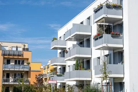 Housing development area Stock Photos