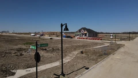 Housing development being built Stock-Footage 165962012