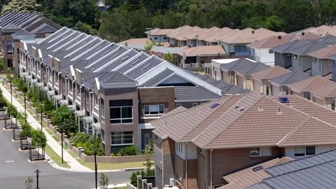 Housing development Stock Footage 85201848