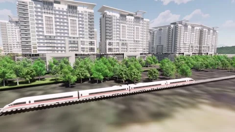 Housing Development. Stock Footage 252053084