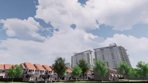 Housing Development. Stock Footage 252053301