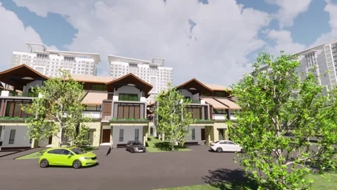 Housing Development. Stock Footage 252053354