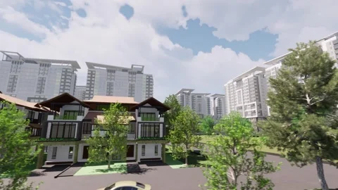 Housing Development. Stock Footage 252053460