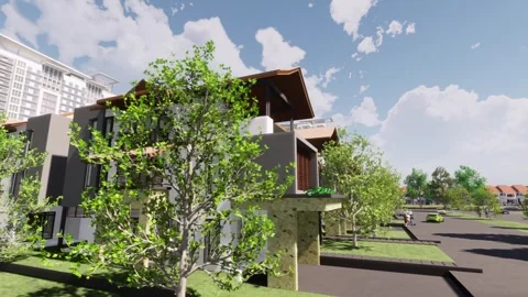 Housing Development. Stock Footage 252053523