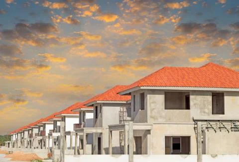 Housing development 库存照片