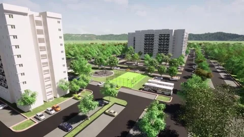 Housing Development.#01 Stock Footage 251858247