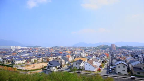 Housing district cityscape Stock Footage 161842423