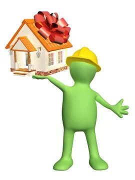 Housing as a gift Stock Illustration