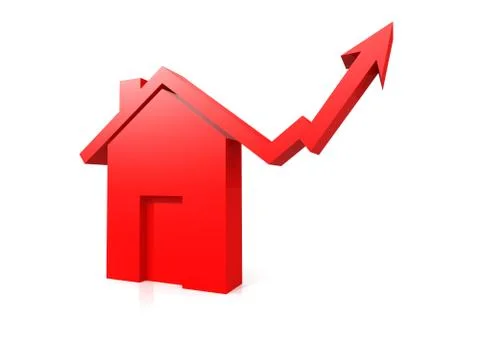Housing graph up Stock-Illustration