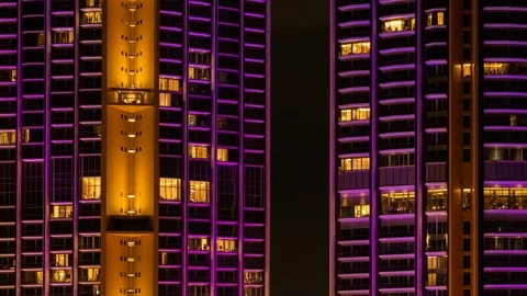 Housing a large city center with a rectangular shape. Time lapse 4K Stock Footage 122162032