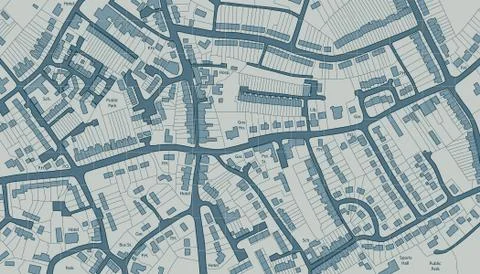 Housing map Illustrazione stock