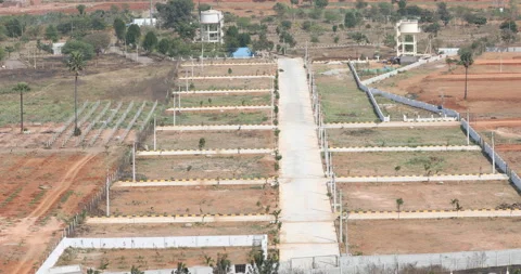 Housing Plots Ready For Development In India Stock Footage 149793589