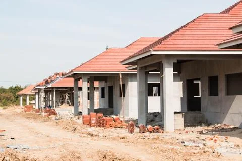 Housing project construction Stock Photos