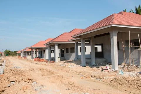 Housing project construction Stock Photos
