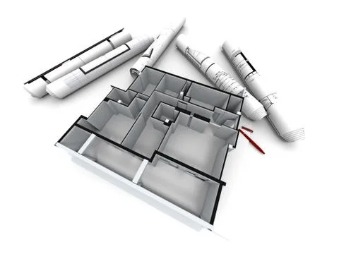 Housing project design Stock Illustration
