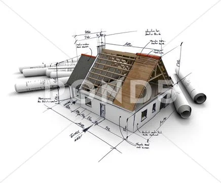 Housing project Stock Illustration