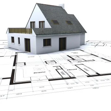 Housing project overview Stock Illustration