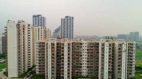 Housing project ready in Gurgaon Stock Footage 219451718