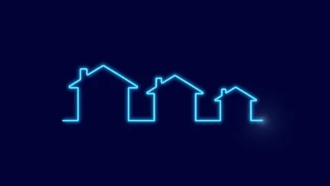 Housing, real estate - drop, fall or decrease (with alpha channel) Stockbeeldmateriaal 106721704