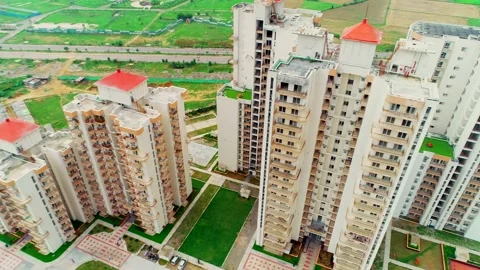 Housing society in gurugram | Stock Video | Pond5