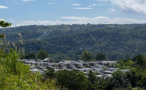 Housing surrounded by nature Stock Photos