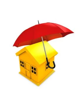 Housing umbrella Stock Illustration