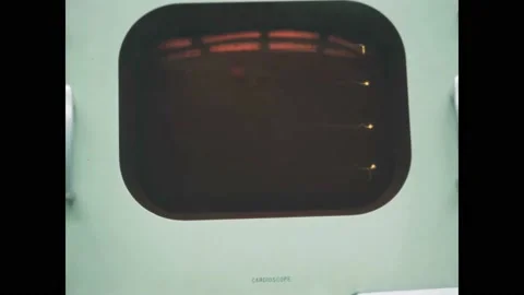 HOUSTON - 1970 - A computer tracks data for the Apollo 13 flight at NASA's Stock Footage 313047998